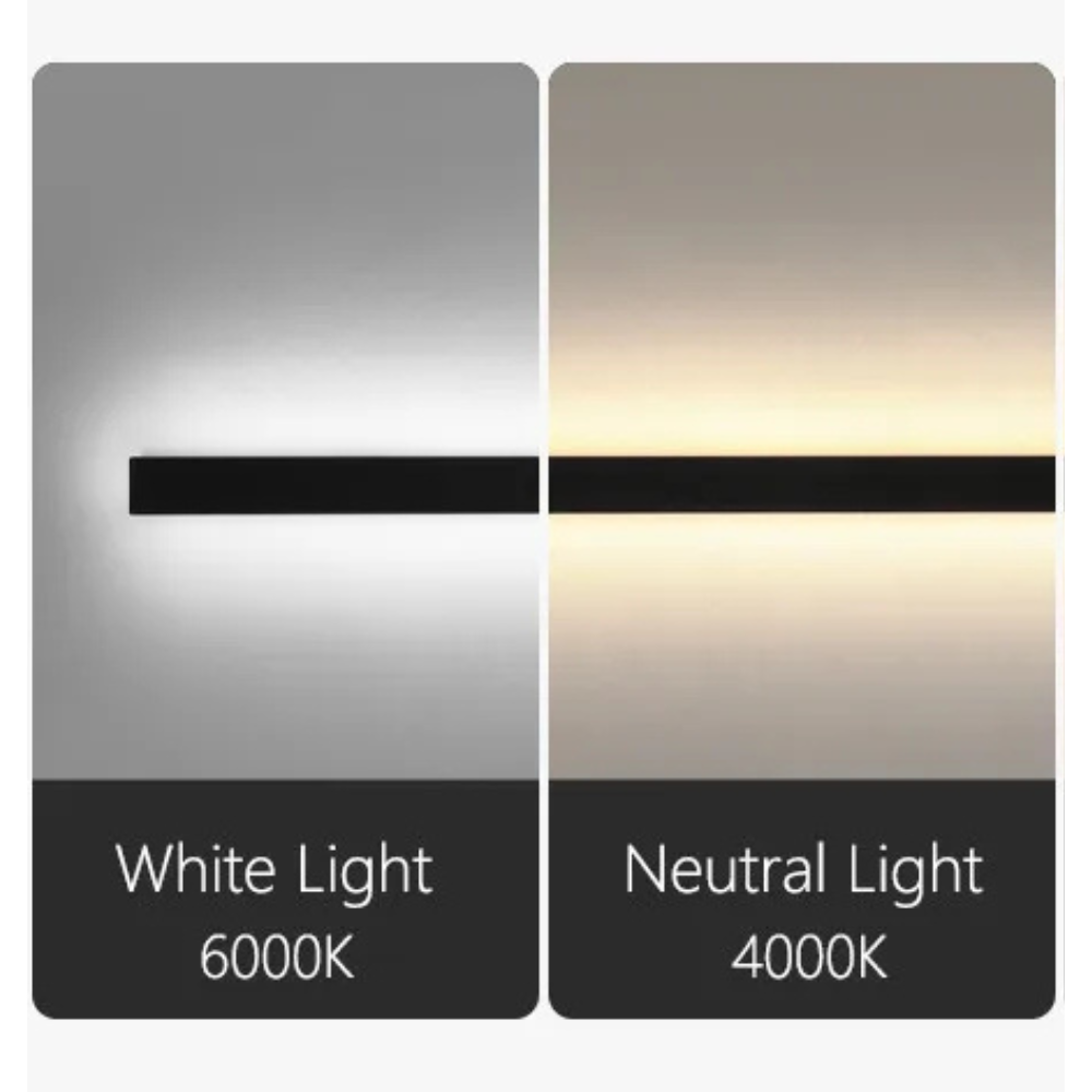 Black Long LED Linear Wall Light – Modern Outdoor LED Wall Lighting