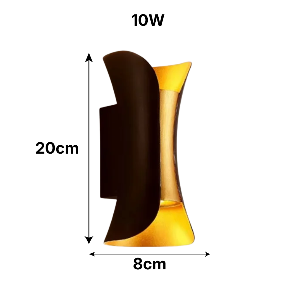 Modern Up & Down LED Outdoor Wall Light – Waterproof Exterior Sconce