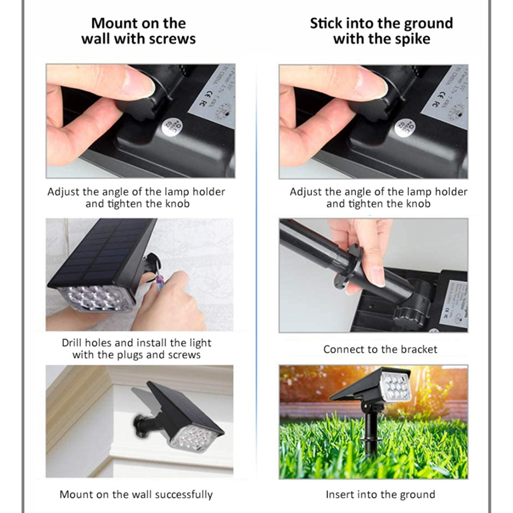 Solar LED Landscape Spotlight – Outdoor Waterproof Garden & Path Light