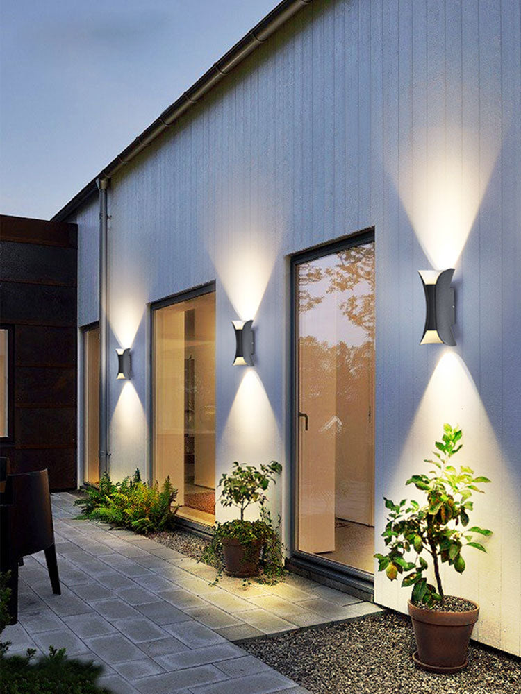 Modern Up & Down LED Outdoor Wall Light – Waterproof Exterior Sconce