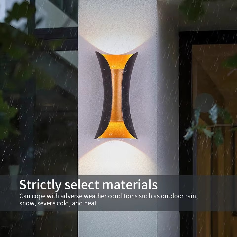 Modern Up & Down LED Outdoor Wall Light – Waterproof Exterior Sconce