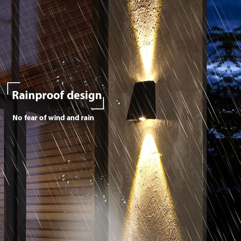 LuxeBeam Modern Dual-LED Solar Wall Wash Light – Luxury Solar Wall Illumination