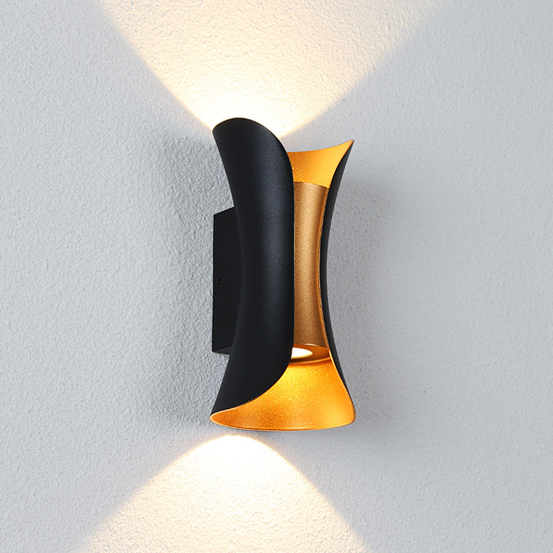 Modern Up & Down LED Outdoor Wall Light – Waterproof Exterior Sconce