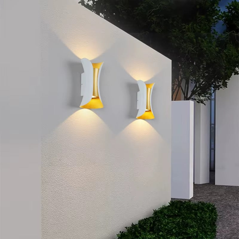 Modern Up & Down LED Outdoor Wall Light – Waterproof Exterior Sconce