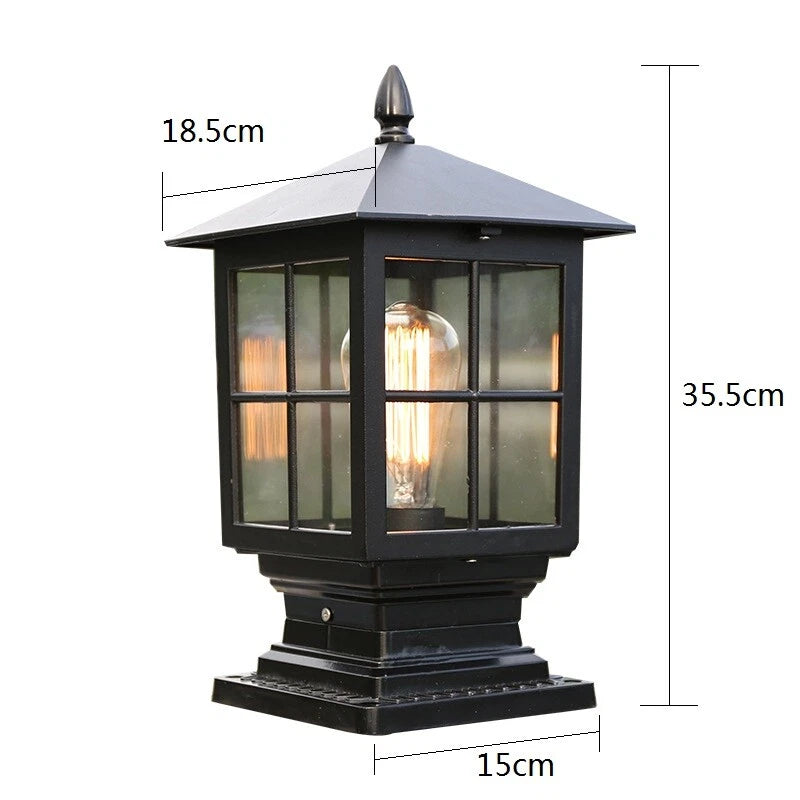 Classic Solar LED Post Lantern – Waterproof Outdoor Garden & Pathway Light